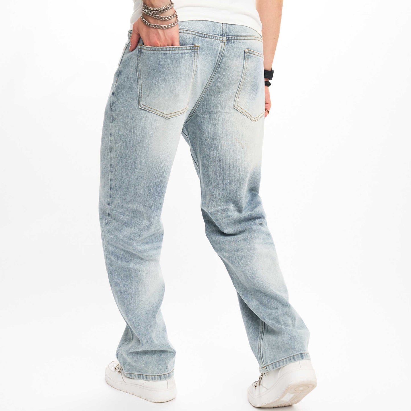 Men's Jeans Loose Wide Leg Leisure Hip Hop Punk