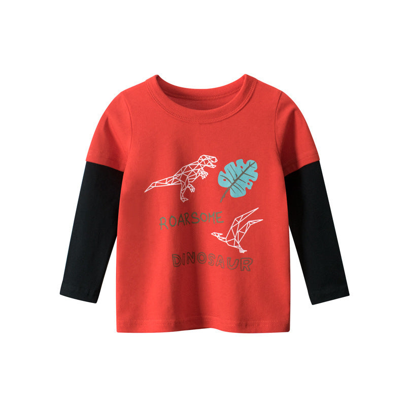 Baby clothes children's long-sleeved T-shirt boys bottoming shirt