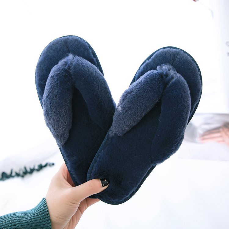 Plus Size Plush Flip-flops Cotton Slippers