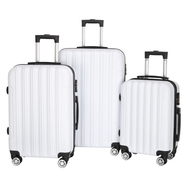 Vertical Pattern Three-in-one Trolley Case With Handle And Universal Wheels