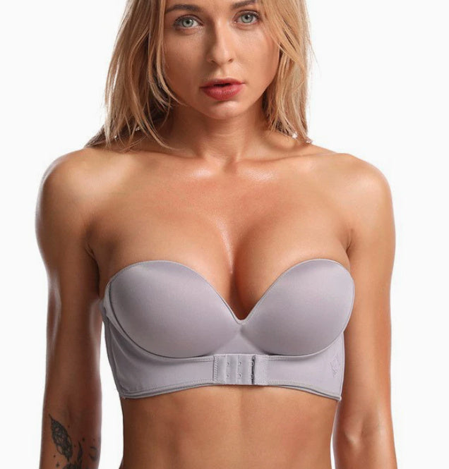 Push Up Bras Strapless Tube Top Non-slip Front Buckle