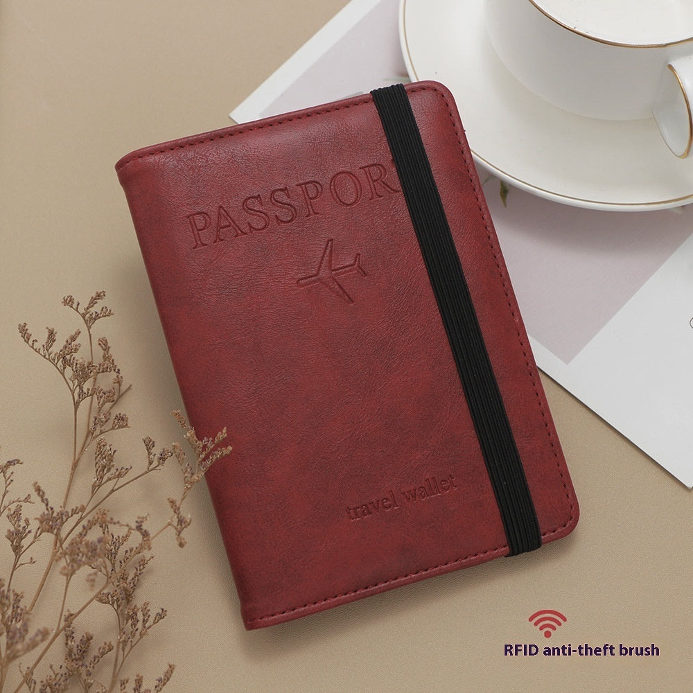 RFID Passport Holder Multi-function Passport Cover SIM Card