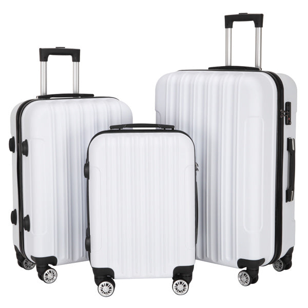 Vertical Pattern Three-in-one Trolley Case With Handle And Universal Wheels