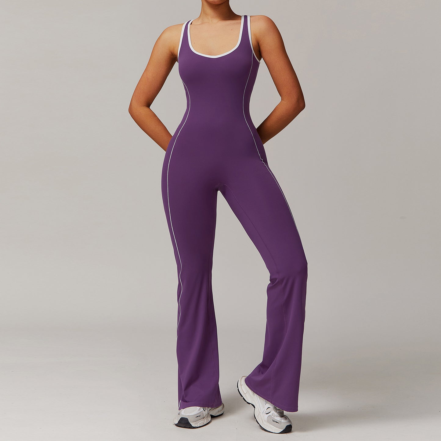 European And American Hollow Beauty Back Yoga Clothes Dance Sports Jumpsuit